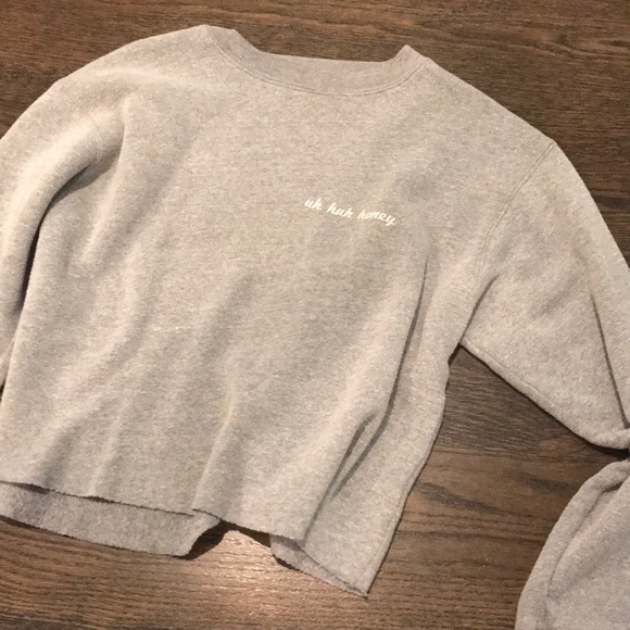 Brandy Melville Tops - Uh Huh Honey Cropped Sweatshirt
